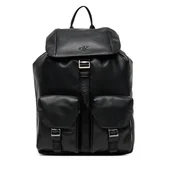 Plecaki - Calvin Klein Plecak Cargo Flap Backpack LV04D3127G Czarny - miniaturka - grafika 1
