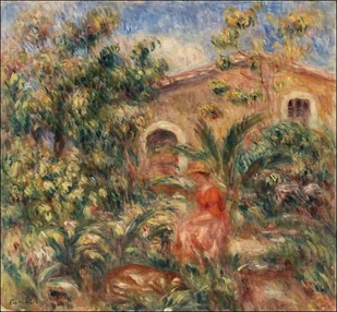 Galeria Plakatu, Plakat, Farmhouse, Pierre-Auguste Renoir, 40x40 cm - Plakaty - miniaturka - grafika 1
