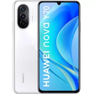 Huawei Nova Y70 4GB/128GB Dual Sim Biały - Telefony komórkowe - miniaturka - grafika 1