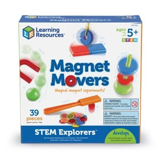 Learning Resources Magnesy, Zestaw Edukacyjny Magnet Movers - Zabawki kreatywne - miniaturka - grafika 2