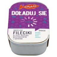 Konserwy i dania rybne - Graal Fileciki makrelowe w sosie miodowo-musztardowym z kaparami 110 g - miniaturka - grafika 1