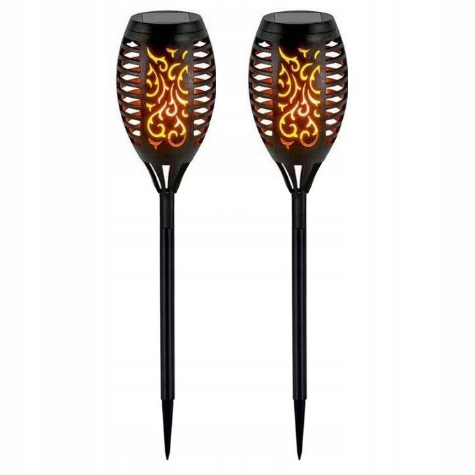 Lampa solarna LED LATARNIA POCHODNIA WBIJANA płomień 78cm XXL