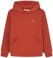 Bluzy dla chłopców - Hackett London Chłopięca bluza z kapturem Hackett Emboss SLV HDY, Czerwony (terakota), 24 miesi?cy - miniaturka - grafika 1