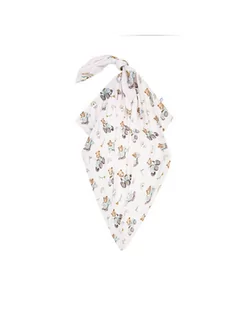 Bonjour Cherie Otulacz bambusowy 100x110cm Traktory - Rożki i beciki - miniaturka - grafika 1