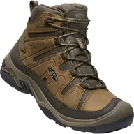 Buty trekkingowe męskie - Męskie buty turystyczne Keen Circadia Mid Wp Men Rozmiar butów (UE): 44 / Kolor: brązowy - miniaturka - grafika 1