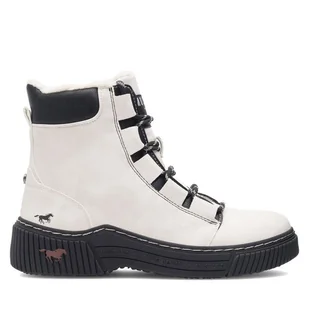 Botki Mustang 1436-605-203 Biały - Botki damskie - miniaturka - grafika 1