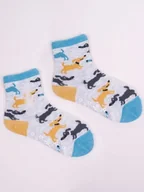 Moda i Uroda OUTLET - skarpetki Yo! antypoślizgowe pieski rozmiar 17/19 - miniaturka - grafika 1