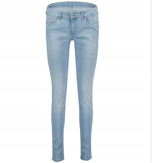 PEPE JEANS NIEBIESKIE JEANSY RURKI Z PRZETARCIAMI DAMSKIE 33/30 X_A