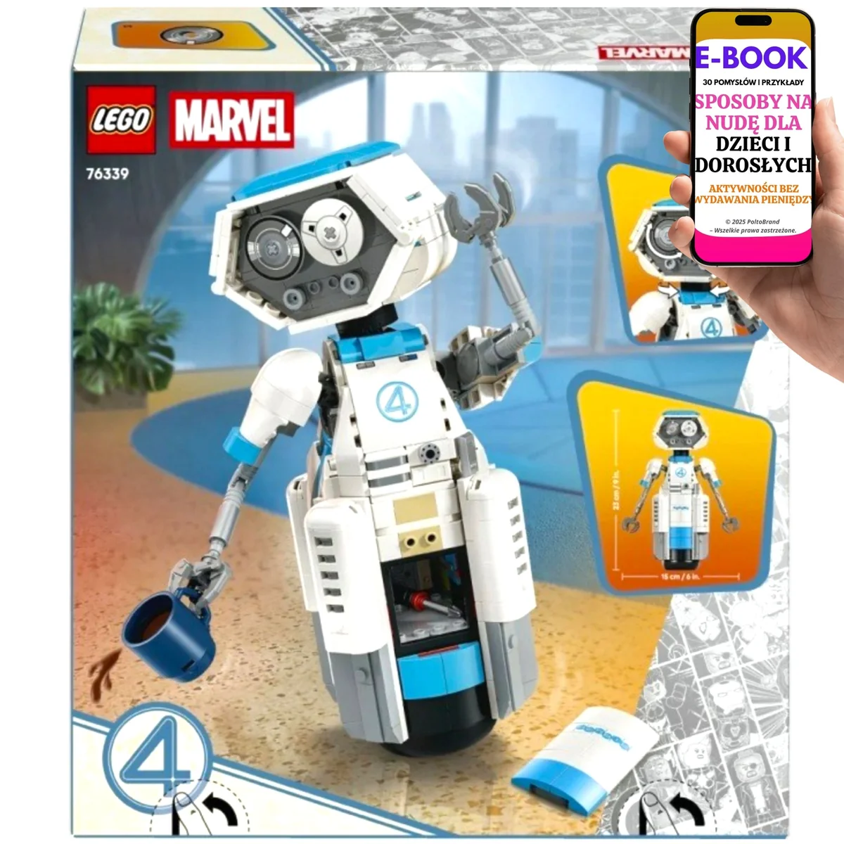 LEGO Marvel: Fantastic Four H.E.R.B.I.E. 76339 Zestaw Klocków
