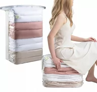 Pokrowce na ubrania - WORKI PRÓŻNIOWE Na Ubrania Pościel Torby WOREK PRÓŻNIOWY KOSTKA 50x70x30 - miniaturka - grafika 1