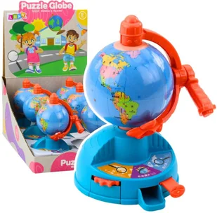 Mini Globus Obrotowe Koło Zębate Ruchomy Samolot - Zabawki interaktywne dla dzieci - miniaturka - grafika 1