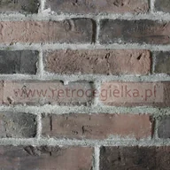 Inne materiały budowlane - Płytki ze starej cegły - ciemnobrązowa z przebarwieniami - miniaturka - grafika 1