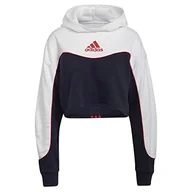 Bluzy damskie - adidas Damska bluza W Cb Hd, Legend Ink/Biały/Żywy Czerwony, XXL - miniaturka - grafika 1