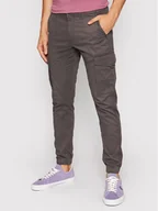 Spodnie męskie - Jack&Jones Spodnie materiałowe Paul 12140326 Szary Tapered Fit - miniaturka - grafika 1