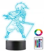 Lampy stojące - Lampka Nocna 3D Led Yasuo Lol Grawer Imię Prezent - miniaturka - grafika 1
