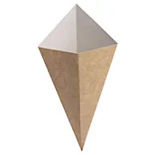 Opakowania gastronomiczne - Rożek na frytki 500ml 175x300mm Enjoy&BeEco a'100 - miniaturka - grafika 1