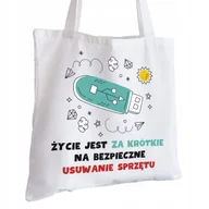 Torby i wózki na zakupy - Torba Bawełniana biała dla Informatyka Na Prezent ekologiczna Trwały Nadruk - miniaturka - grafika 1