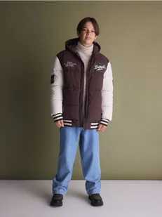 Reserved - Kurtka bomber - ciemnobrązowy - Kurtki i płaszcze dla chłopców - miniaturka - grafika 1