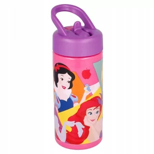 bidon kubek ze słomką KSIĘŻNICZKI DISNEY 410ml - Kubki dla dzieci - miniaturka - grafika 1