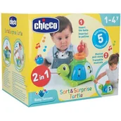 Sortery dla dzieci - Chicco Elektroniczny sorter żółwik, - miniaturka - grafika 1