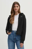 Bluzy damskie - Calvin Klein bluza damska kolor czarny z kapturem gładka K20K207210 - miniaturka - grafika 1