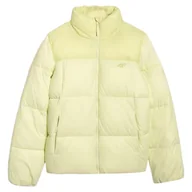 Kurtki i kamizelki sportowe damskie - Kurtka damska 4F Down Jacket F581 Rozmiar: M / Kolor: jasnozielony - miniaturka - grafika 1