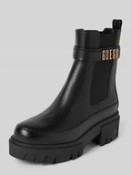 Botki damskie - Buty chelsea z aplikacją z logo model ‘YELMA’ - miniaturka - grafika 1