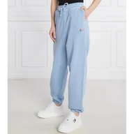 Dresy damskie - Tommy Jeans Spodnie dresowe TIMELESS 1 WASHED | Relaxed fit - miniaturka - grafika 1
