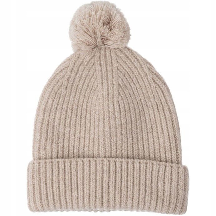 Lodger Czapeczka Z Wełny Merino 100% beżowa Beige 6-12 m Czapka Dla Dzieci