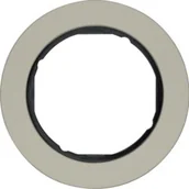 Klawisze i ramki - Ramka pojedyncza Berker R.Classic - stal szlachetna /czarny - miniaturka - grafika 1