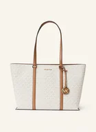Torebki damskie - Michael Kors Torba Shopper Temple Large weiss - miniaturka - grafika 1