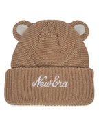 Czapki dla dzieci - New Era Czapka Teddy Bear Ears Cuff Knit Beanie 60580864 Brązowy - miniaturka - grafika 1