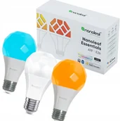 Systemy inteligentnych domów - Nanoleaf Essentials Smart Bulbs - zestaw 3 żarówek A19-A60-E27 - miniaturka - grafika 1