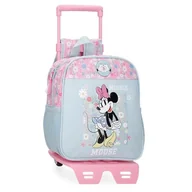 Plecaki szkolne i tornistry - Joumma Disney Minnie Happy plecak szkolny z wózkiem niebieski 23x25x10 cm poliester 5,75 l, Niebieski, Talla única, plecak szkolny na kółkach - miniaturka - grafika 1