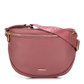 Nerki - Damska torebka nerka ze skóry ekologicznej różowa - miniaturka - grafika 1