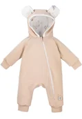 Kombinezony dla dzieci - Dziecięcy kombinezon przejściowy BADS beż - miniaturka - grafika 1