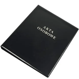 Segregator na akta osobowe A4 PVC czarny 0316-0048-01 PANTA PLAST - Segregatory - miniaturka - grafika 1