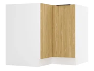 Szafki kuchenne - Stojąca narożna szafka kuchenna dąb olejowany S6-F08 - miniaturka - grafika 1