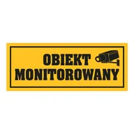 Tablice BHP - Tablica PCV 290x115 Obiekt monitorowany - miniaturka - grafika 1