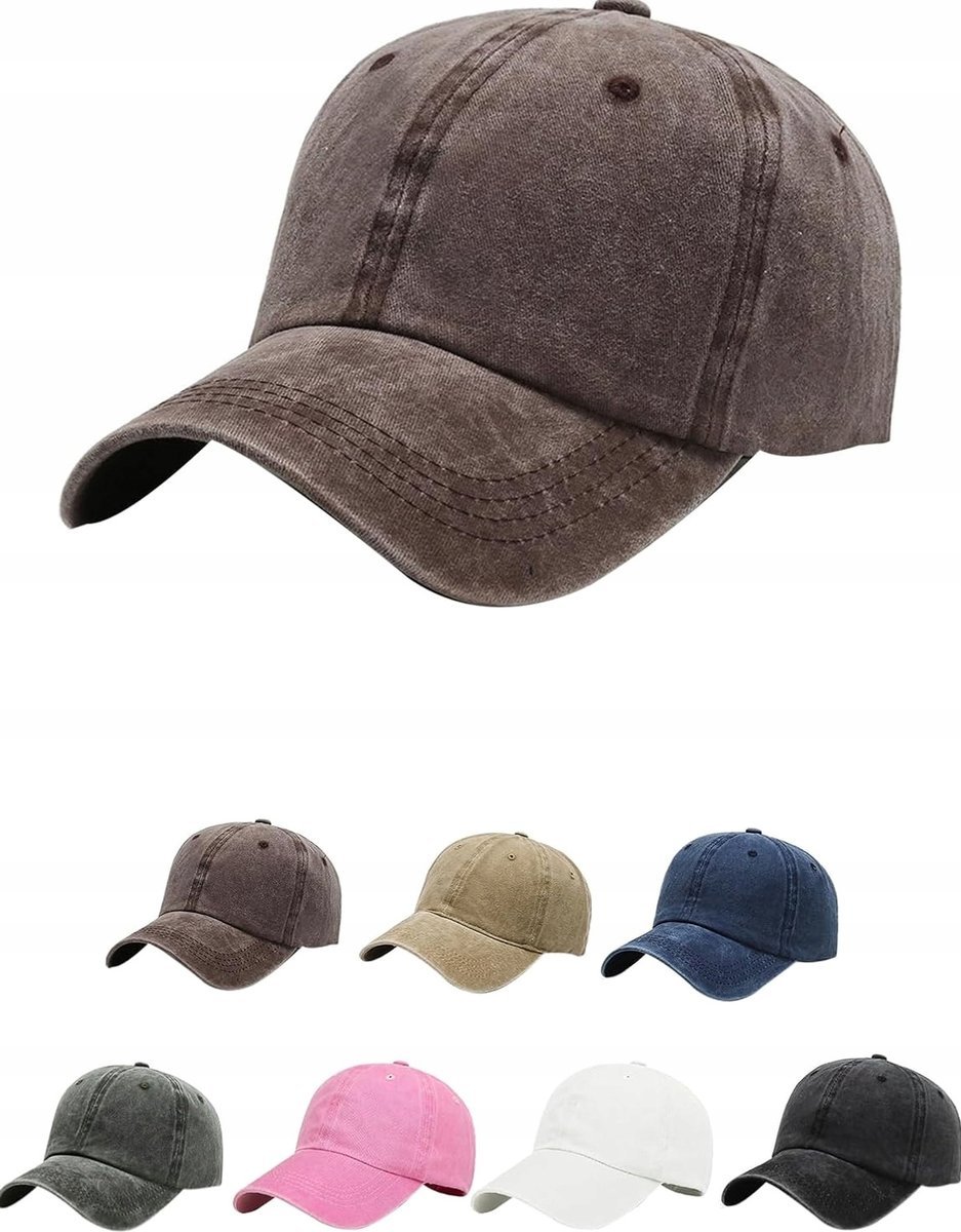 CZAPKA Z DASZKIEM VINTAGE UNISEX REGULOWANA BAWEŁNIANA SPORTOWA ODDYCHAJĄCA
