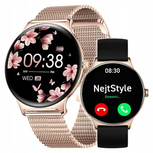 Zegarek Smartwatch Damski Rozmowy Menu Pl Amoled Smart Watch Sport +3 Paski - Smartwatch - miniaturka - grafika 1
