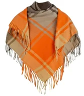 Apaszki i szaliki damskie - Szal szalik elegancka chusta pashmina kratka - miniaturka - grafika 1