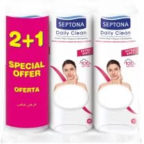 SEPTONA Septona płatki kosmetyczne 3 x 72 szt - Waciki, płatki i patyczki kosmetyczne - miniaturka - grafika 1