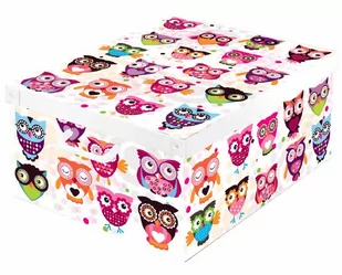 Kanguru dekoracyjne pudełko do przechowywania z uchwytami i pokrywa Collection gufetti/sowy, wielokolorowy 660 GU - Pojemniki kuchenne - miniaturka - grafika 2