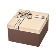 Zestawy upominkowe - PUDEŁKO prezentowe 20 x 20 x 12 cm CREAM-CHOCO VILLA ITALIA - miniaturka - grafika 1