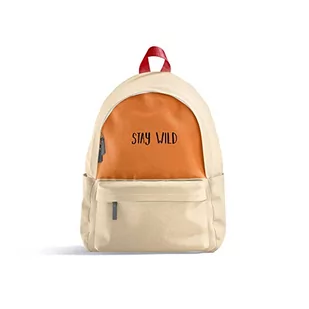 Bonamaison Unisex TRGCBP103013-R plecak, wielokolorowy, 43 x 30 cm - Plecaki - miniaturka - grafika 1