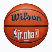 Koszykówka - Piłka do koszykówki Wilson NBA JR Fam Logo Authentic Outdoor brown rozmiar 6 - miniaturka - grafika 1