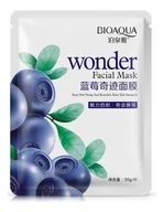 Maseczki do twarzy - BIOAQUA BIOAQUA - Wonder Facial Mask - Maska do twarzy w płacie z ekstraktem z borówki amerykańskiej BIOPEBAM - miniaturka - grafika 1
