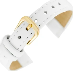 Jordan Kerr Pasek Jordan Kerr - biały - złota zapinka - 14mm - Akcesoria do smartwatchy - miniaturka - grafika 1