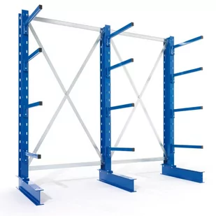 Regał wspornikowy jednostronny, 250 kg, 2500x1330x1030 mm, dodatkowy - Szafy i regały magazynowe - miniaturka - grafika 2